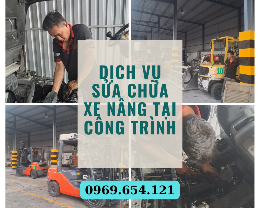 Xe nâng MH cung cấp Dịch vụ Sửa xe Nâng Tại Công trình