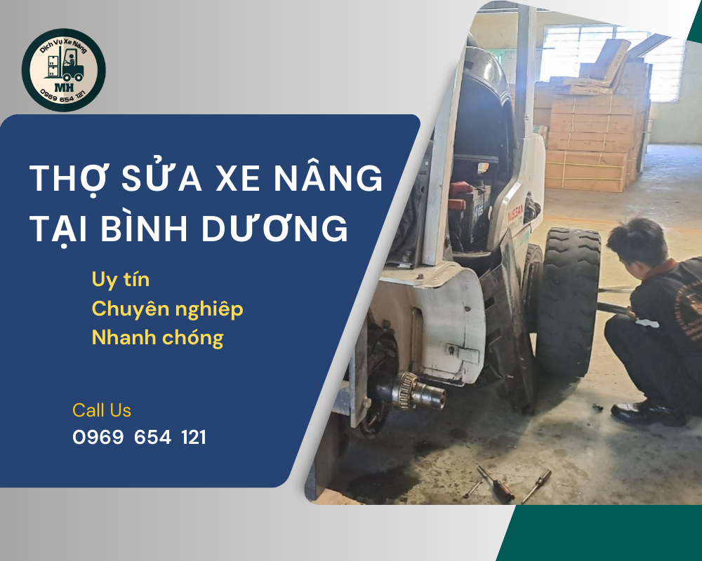 Thợ sửa xe nâng tại Bình Dương