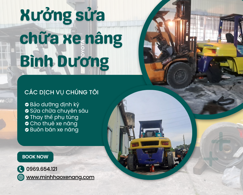 Xưởng sửa chữa xe nâng Bình Dương