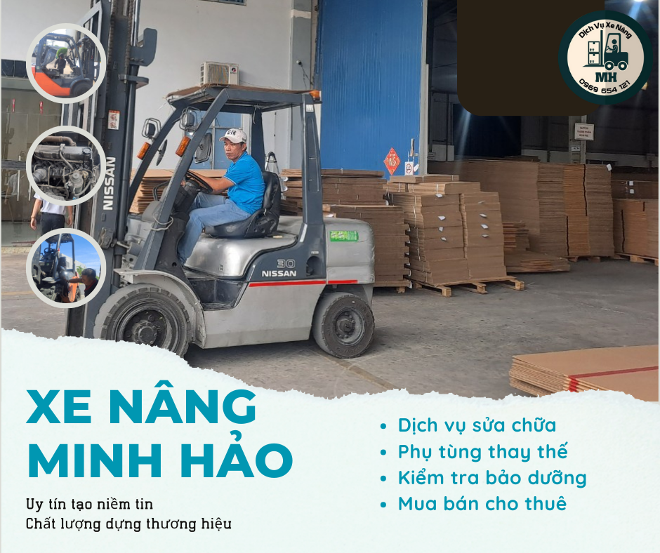 Xe nâng Minh Hảo cung cấp dịch vụ uy tín Bình Dương