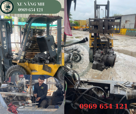 Kỹ thuật viên Xe Nâng MH sửa xe tận nơi