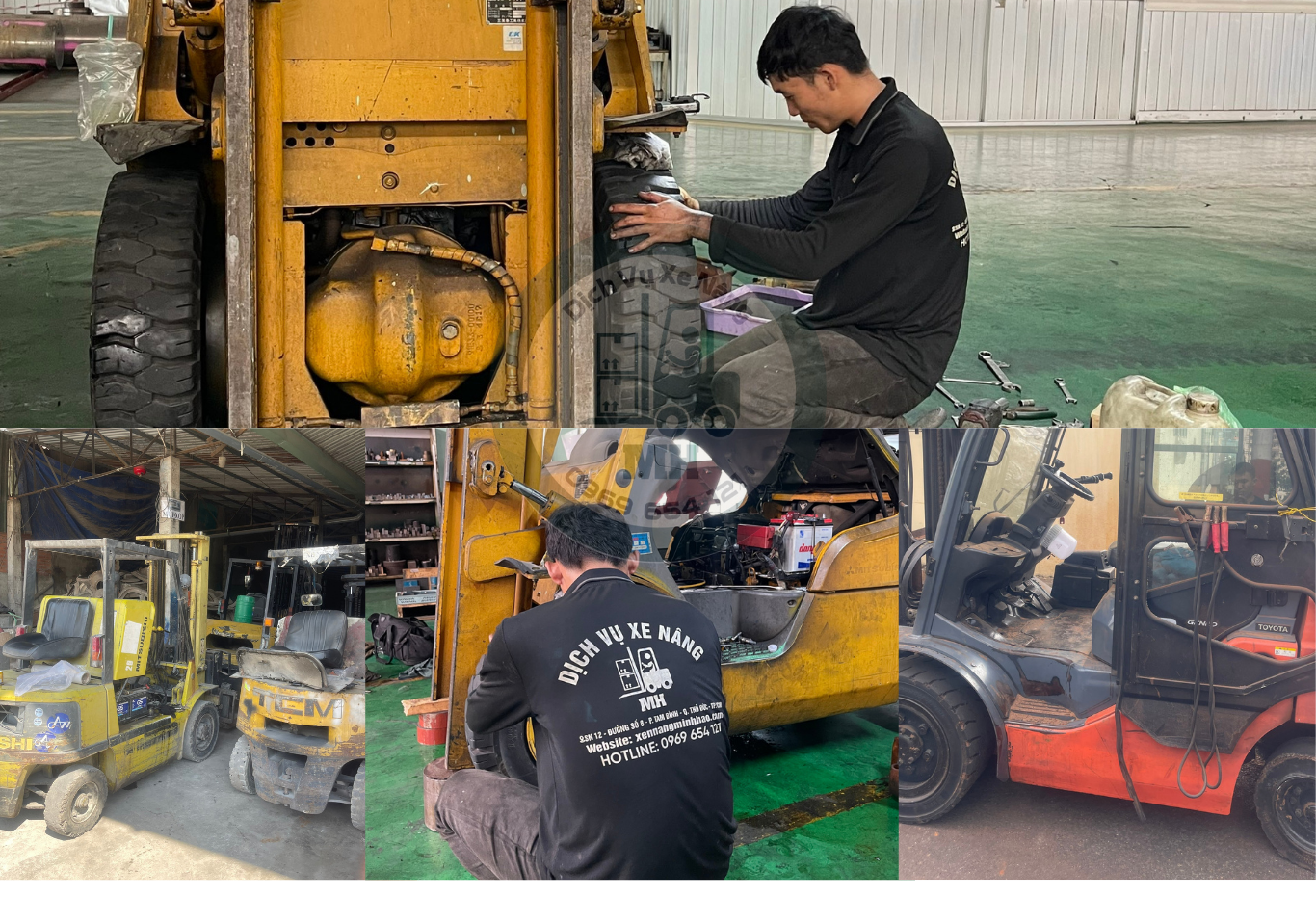 DỊCH VỤ SỬA XE NÂNG MITSUBISHI – HANGCHA – HELI TẠI TP.HCM