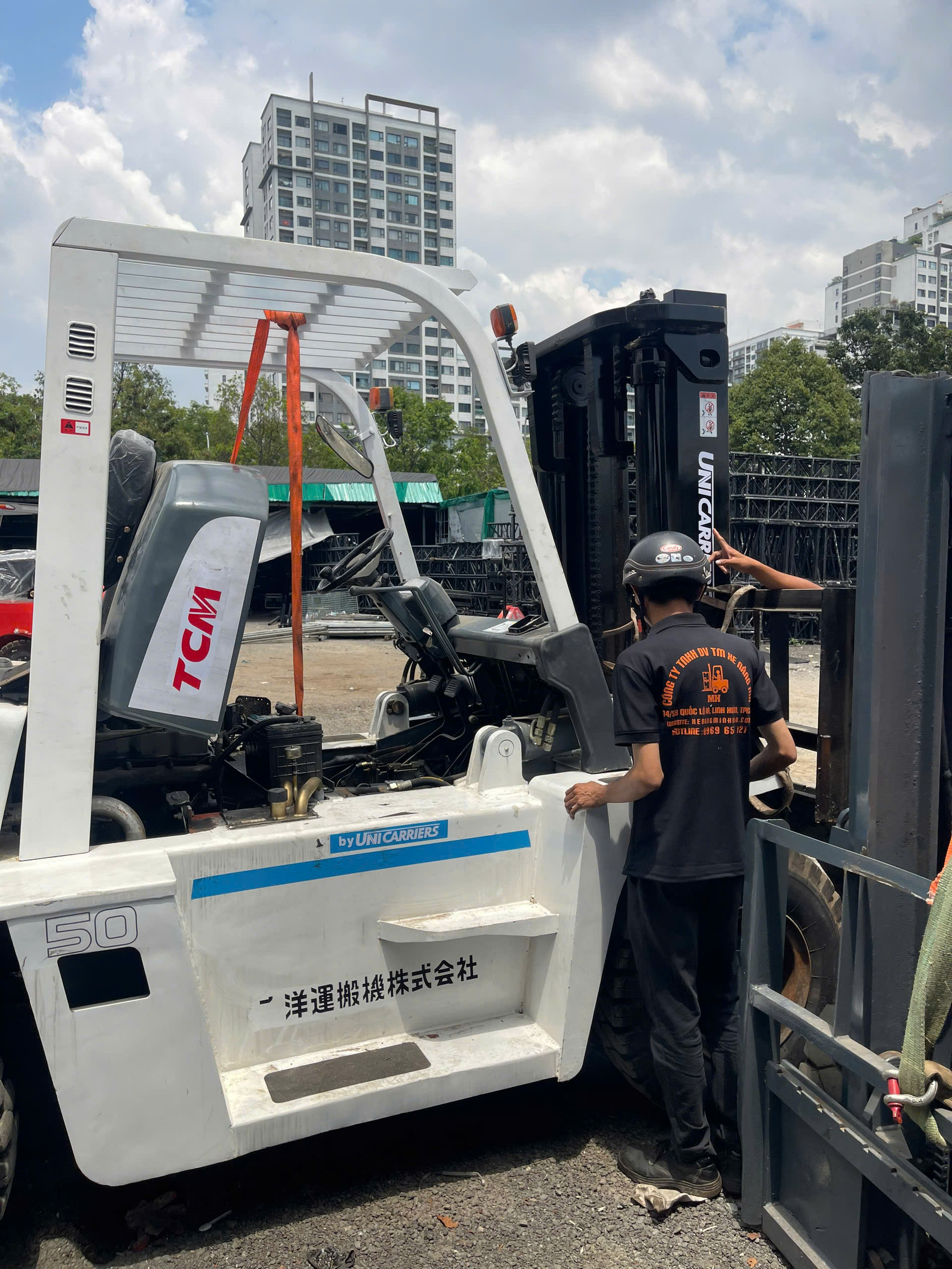 sửa chữa hệ thống thắng xe nâng