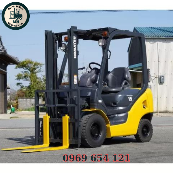Xe nâng xăng Komatsu cũ 1.5 tấn - Ảnh 6