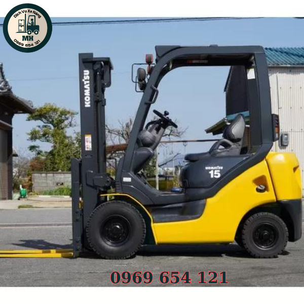 Xe nâng xăng Komatsu cũ 1.5 tấn - Ảnh 4